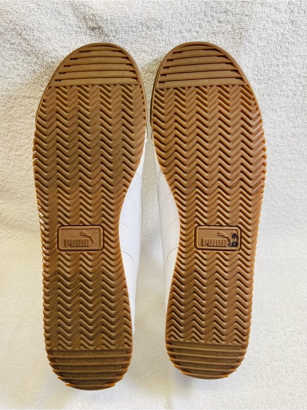 Puma Roma Classic Gum Sneakers White Team Gold Gum Men’s Size 13 - Picture 9 of 10